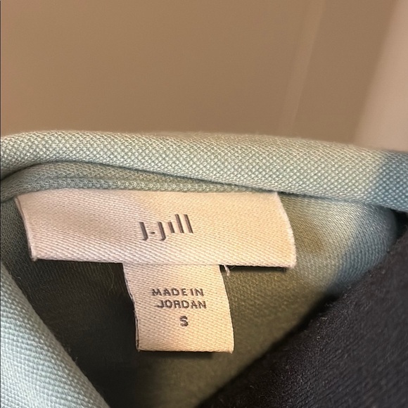 J. Jill Women’s Small Blue Button Down Shirt Relaxed Fit Dress Collar - Picture 2 of 5